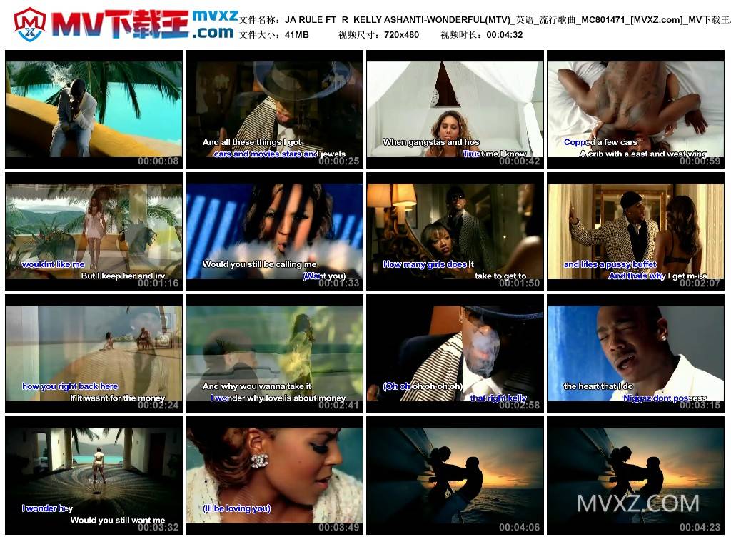 JA RULE FT R KELLY ASHANTI-WONDERFUL(MTV)_英语_流行歌曲_MC801471